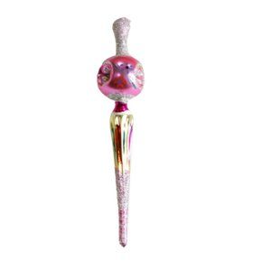 Vintage Pink Mercury Glass Tree Topper